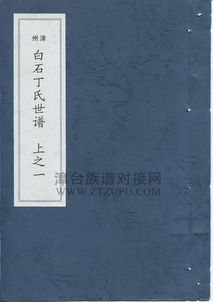 《白石丁氏世谱（上之一、之二）》