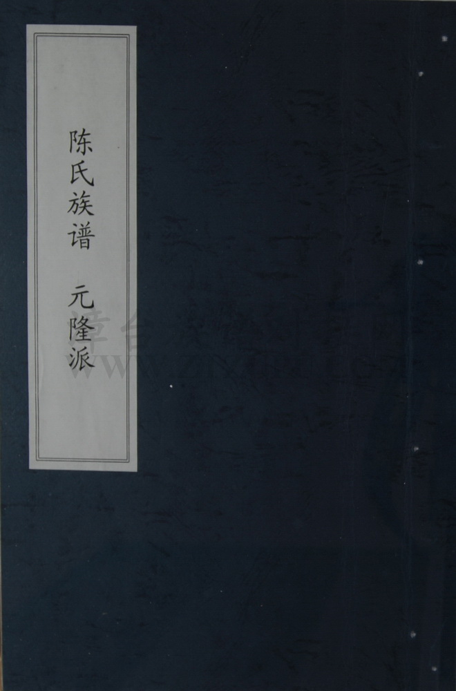《陈氏族谱元隆派》