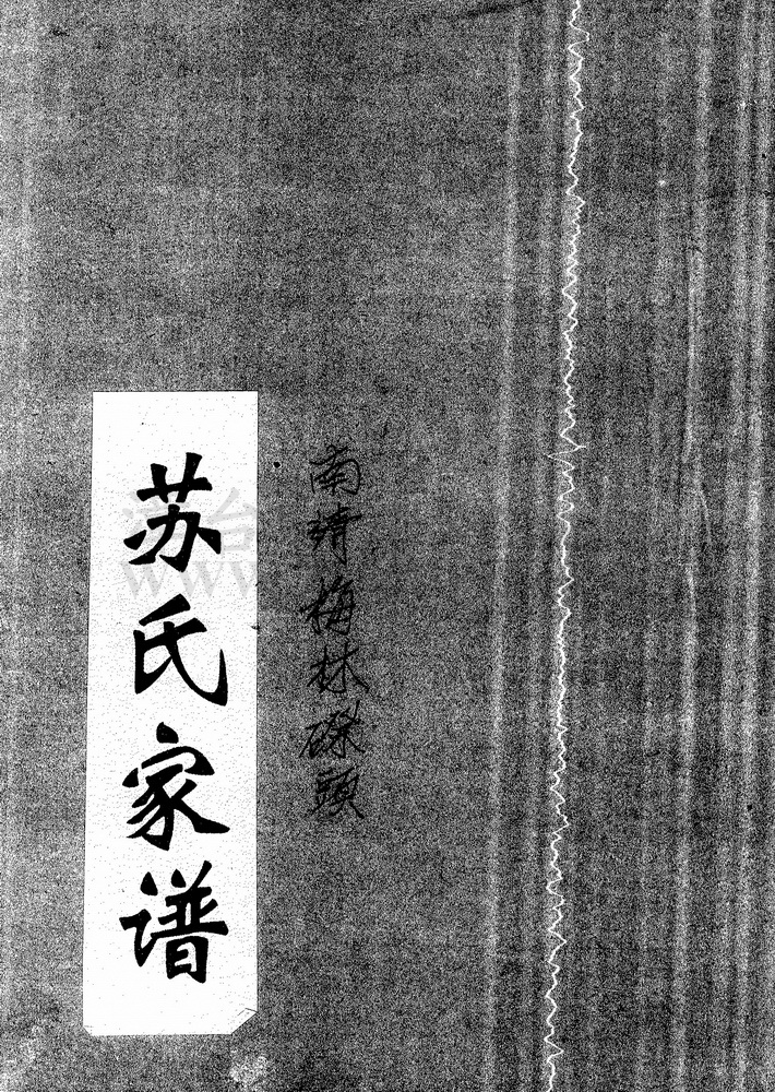 《南靖梅林磜头苏氏族谱》
