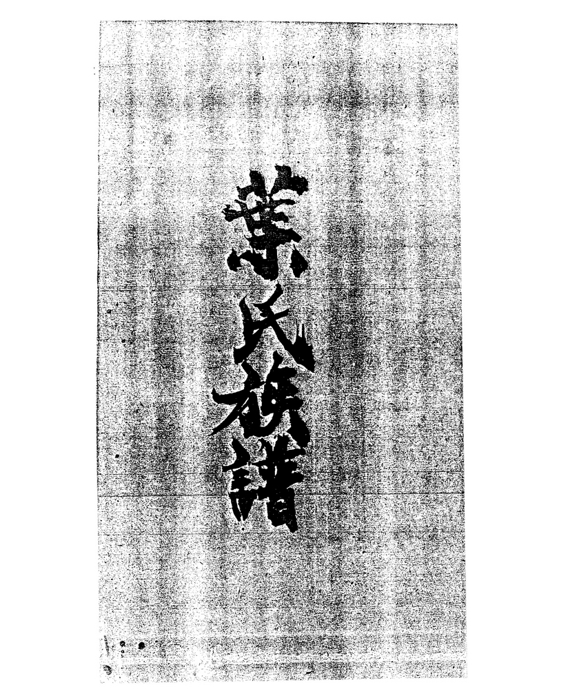 《叶氏族谱》